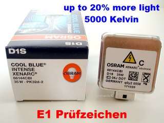 2x OSRAM D1S COOL BLUE INTENSE 66144 CBI 5000 K NEU/NEW  