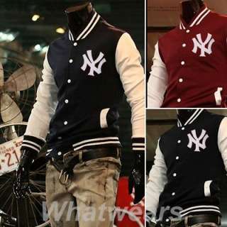    Baseball Uniform Slim Designed Fit Coat Jacket Outerwear Z66  