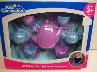   TEA SET AGES 3+ YEARS PLASTIC KID CONNECTION GIRLS PRETEND PLAY NEW