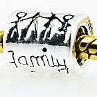 Harmonious family Silver Charms bead Fit Snake chain Bracelets and 