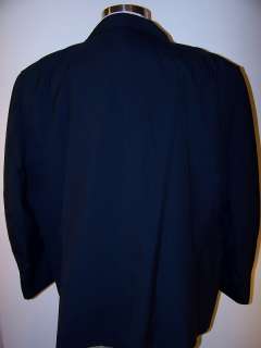 Vtg DeMoulin Apparel Mens Navy Three Button Conductors Blazer size 