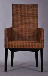 6x Lloyd Loom Stühle Leder Stuhl Loomstuhl NEU Sessel  