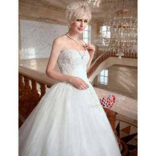 Ball Gown Sweetheart Floor length Organza Wedding Dress  