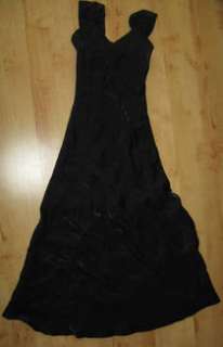 Abendkleid LULU H. Paris 100% Polyester glänzend schwarz in 