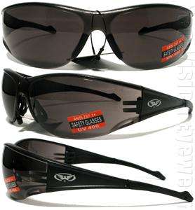 Full Throttle Smoke Lens Safety Glasses Motorcycle Sunglasses Z87.1 