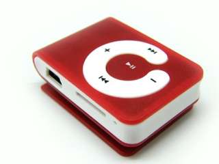 New Clip  Player Support 32GB Micro SD/TF Card Red  