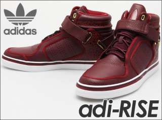 Adidas Adi Rise Maroon/Cardinal Velcro Strap MID Originals Basketball 