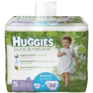 Huggies Pure & Natural Diapers 104 count, size 5 CHEAP  