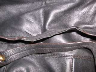 Makowsky Glove Leather East/West Zip Top Satchel  
