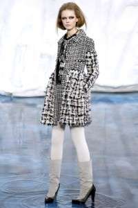 Exquisite Sold Out Chanel 10A Fur Tweed Coat 38 NEW  