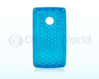 BLUE GEL SILICONE CASE COVER FOR LG COOKIE LITE T300  