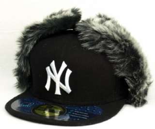 New Era Knock Cold Dogear New York Yankees Black 59 Fifty Hat   New 