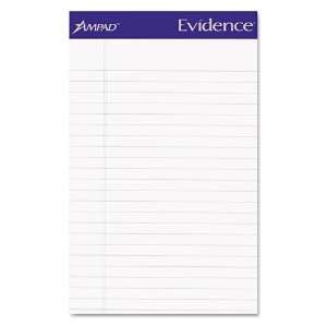  Ampad  Evidence Recycled Pads, Jr. Legal/Margin Rule, 5 x 