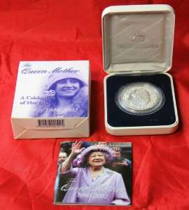 2002 $5 QUEEN MOTHER CELEBRATION Silver Proof Coin  