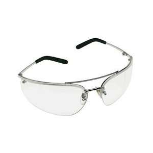  AOSafety Metaliks Silverized Clear Safety Glasses Office 