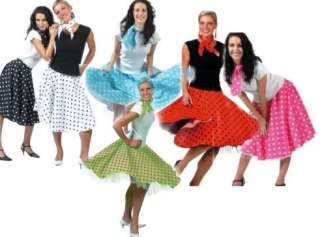 50s Rock N Roll Jive Bopper Skirt Costume Fancy Dress  