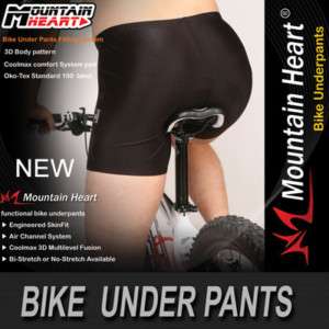 New mens Cycling Bike Bicycle PADDED under SHORTS S~3XL  