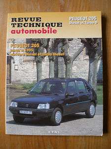 1996 ETAI Peugeot 205 Diesel et Turbo D jusquà 1995 Revue Technique 