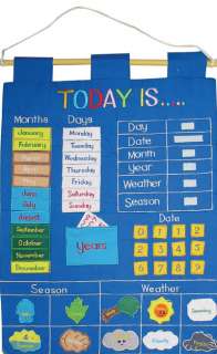 Childrens Today Is Fabric Wall Hanging Chart  