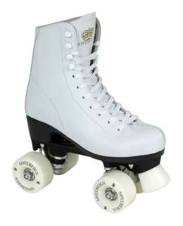 Sovereign Leather Roller Boots Quad Skates Black/White  