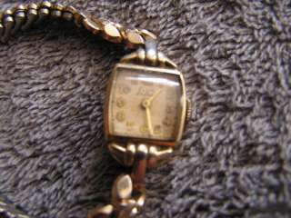 Vintage Elgin Deluxe Ladies Watch 10K Gold Filled  