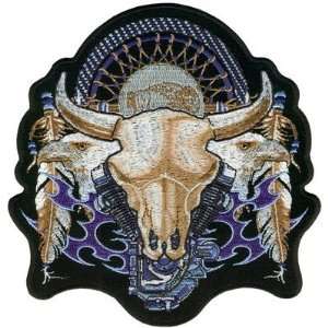 BADLANDS Dreamcatcher Indian Cow Skull 10 x 10 BACK PATCH NEW For 
