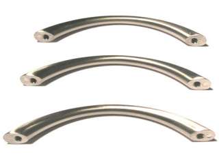 96mm BRUSHED NICKEL Curved Bow Cabinet Handles (Type 604)