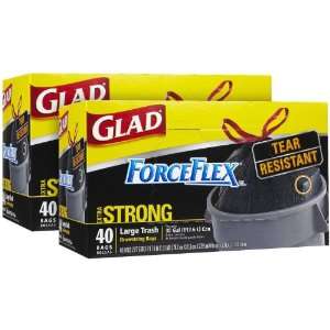  Glad ForceFlex Trash DrawstringBlack, 40 ct, 30 gallon 2 
