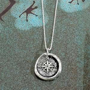  Wax Insignia Silver Wax Seal Charm Pendant Compass 