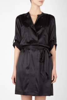 DKNY  Black Stretch Silk Blouse Dress by DKNY
