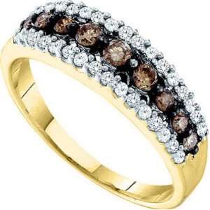   Chocolate Diamond Yellow Gold Bridal Ring .50 cts Anniversary Jewelry