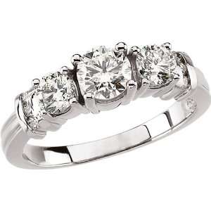  14 karat white gold Diamond Anniversary Ring Diamond 