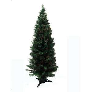 Pre Lit Color Changing Fiber Optic Potted Artificial Christmas Tree 