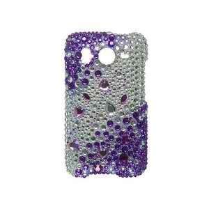   Full Diamond Purple Silver Rhinestone Premium Design Hard Cover Case
