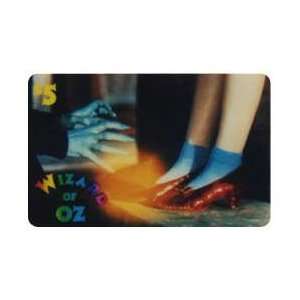 Collectible Phone Card $5. Ruby Slippers & Witchs Hands From Wizard 