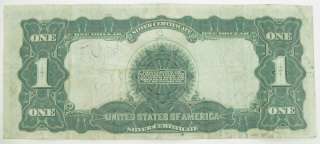 1899 $1 One Dollar Silver Certificate American Paper Bill  