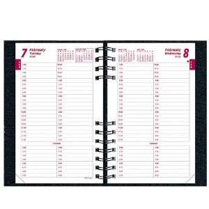 CoilPRO Daily Planner, Ruled One Day/Page, 15 Minute Appointments, 5 x 