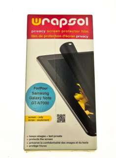 Samsung Galaxy Note N7000 Wrapsol Privacy Screen Protector  