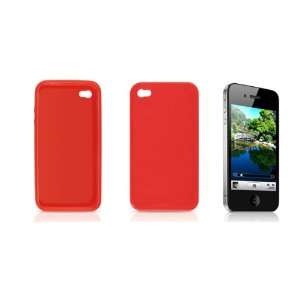  Gino Red Soft Plastic Clear Case Smooth Shell for Apple 