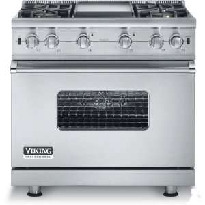    Viking VGCC5364GSSLP 36 Inch Freestanding Range Appliances