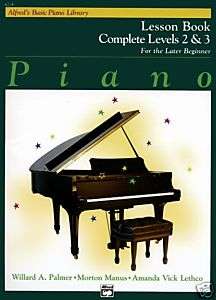 ALFREDS BASIC PIANO COURSE COMPLETE LVL 2&3 LESSON BK  