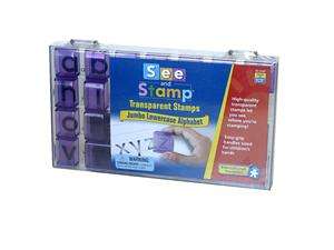      See and Stamp   Transparent Jumbo Lowercase Alphabet Stamps
