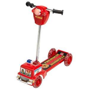  Fire Engine Scooter with Sound and Lights Toys & Games