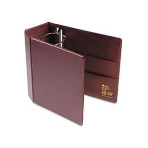   EZD Reference Binder With Finger Hole, 5 Cap, Maroon