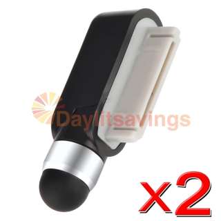 2x Black Dock Plug Stylus Touch Screen Pen for Apple iPod Nano 6th Gen 