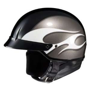   Open Face Motorcycle Helmet MC 5 Black XXL 2XL 414 956 Automotive