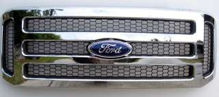 2005  07 Ford CHROME Grille Grill F250 F450 & Excursion  