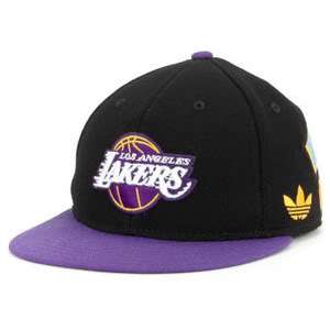 Los Angeles Lakers Adidas Size 7 3/4 Fitted Hat Cap NBA World Champion 