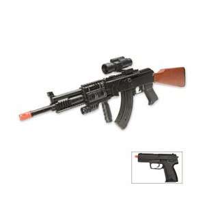 P1072   Replica AK47 Toy Gun Includes extra pistol  Sports 