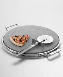 All Clad Pizza/Baking Stone with Pizza Cutter   Bakeware   Kitchen 